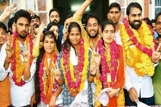 nsui, Congress, BJP, abvp, RUSU election results 2019, RUSU election results, Rajasthan University Students Union elections, Rajasthan University Students Union, Rajasthan University election results 2019, Rajasthan University election results,Jaipur latest news, Jaipur news live, Jaipur news today