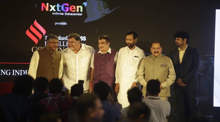 MoS of finance and corporate affairs Anurag Thakur and Flipkart Group CEO Kalyan Krishnamurthy at the launch of Flipkart Samarth, in New Delhi on Wednesday. (Tashi Tobgyal)