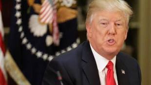 "We've made a lot of progress. We're talking," Trump told reporters at the White House. (File photo)