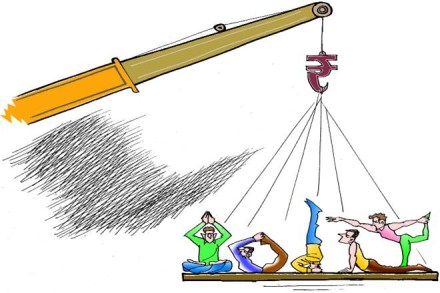 As estimated by the ‘2016 Yoga in America Study’, the US continues to lead with the rise in number of yoga practitioners from 20.4 million in 2012 to 36.7 million in 2016. (Illustration: Rohnit phore)