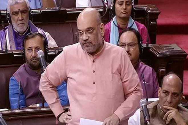Home Minister Amit Shah in Rajya Sabha. (File Photo/PTI)