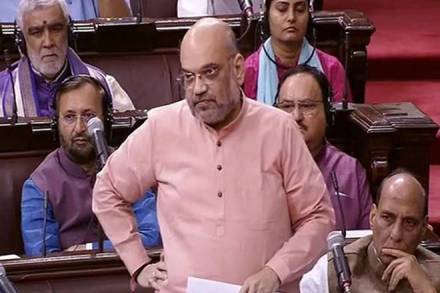 Home Minister Amit Shah in Rajya Sabha. (File Photo/PTI)