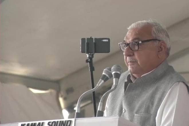 Bhupinder Singh Hooda, Bhupinder Hooda rally