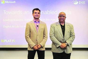 Artificial Intelligence, Indian School of Business, Microsoft India, Machine Learning, AI tools, PlatiFi technologies, AI Digital Lab