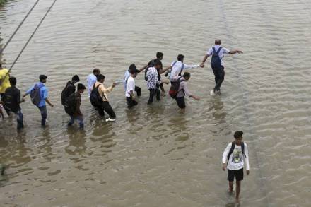 In the last 24 hours, Mumbai has received nearly 100 mm rain. (AP Photo)