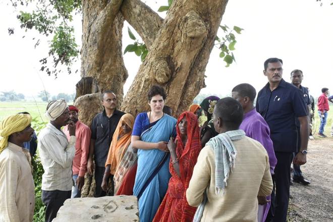 Priyanka Gandhi, Sonbhadra