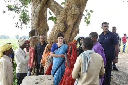 Priyanka Gandhi, Sonbhadra