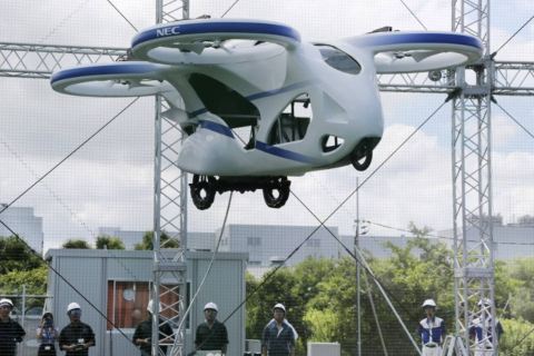 NEC Corp Flying Car (AP Photo/Koji Sasahara)