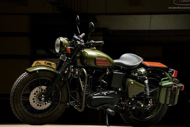 Christened Jhonnie, the modified Royal Enfield Electra picks design inspiration from World War 2-era motorcycles, and to say the least Eimor have done a fantastic job. It is a neat build with retro written all over it, especially with the Olive Green paint job. (Photo: Eimor Customs)