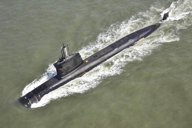 High-resolution pictures of Submarine Khanderi during various phases of sea trials. (PHOTO CREDIT: INDIAN NAVY) High-resolution pictures of Submarine Khanderi during various phases of sea trials. (PHOTO CREDIT: INDIAN NAVY)