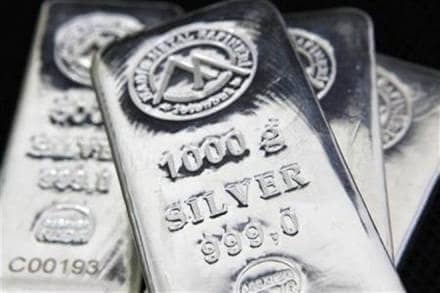 In the international market, silver traded lower by 1.03 per cent at USD 17.47 an ounce on COMEX.