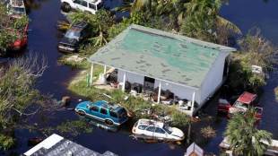 Aerial footage showed scenes of catastrophic damage in Abaco with hundreds of homes missing roofs, cars submerged or overturned, widespread flooding and boats reduced to matchwood. (Reuters image)