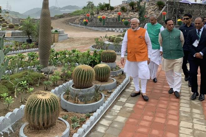 Happy Bday PM Modi, Happy Bday PM Modi PM Modi Bday, PM MOdi at kevadia, PM Modi Stature of unity visit, PM Modi Sardar sarovar dam visit, PM modi Bday celebration, Modi Bday celebvration at sardar sarovar dam, Narmada river, Narmada valley, Aerial view of Statue of Unity, Watch statue of unity video, PM Modi at cactus garden, Pm modi butterfly video, kevadia, sardar sarovar dam.