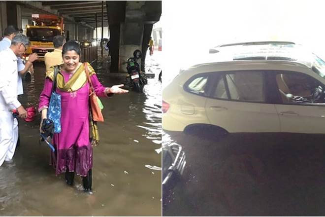 Mumbai rains, Renuka Shahane Mumbai rains, Renuka Shahane