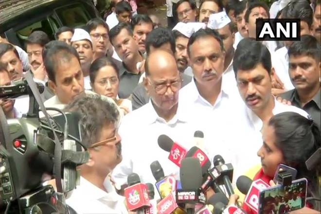 sharad pawar, sharad pawar news, ed office, maharashtra bank scam