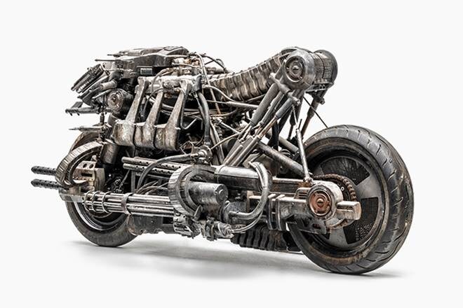 And the best part is that the Moto-Terminators are fully rideable. Well, it is unlikely they will ever see a road again, but imagine riding one of these to work and before you head home on a Friday evening, you get to say (obviously) - 'I'll be back'. (Photo: Peterson Automotive Museum)