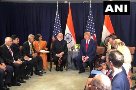 The meeting between PM Narendra Modi and US President Donald Trump was held on the sidelines of 74th UN General Assembly. The meeting between PM Narendra Modi and US President Donald Trump was held on the sidelines of 74th UN General Assembly.