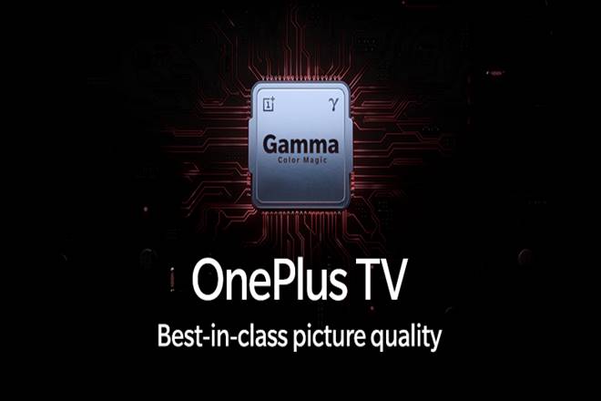 The remote control for the OnePlus TV was also shown, bearing volume buttons on the side, much like what you see on smartphones. (Image: OnePlus Forum) 