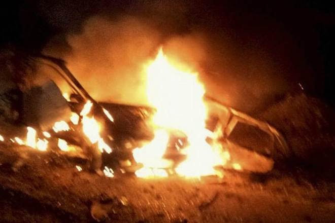 Three occupants of the vehicle, including its driver, were killed in the blast, he said. 