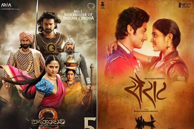 Sairat, Baahubali, Bahubali, Baahubali 2, Marathi films, Telugu Cinema, Nagraj, Rajamouli, regional Indian films, Bollywood