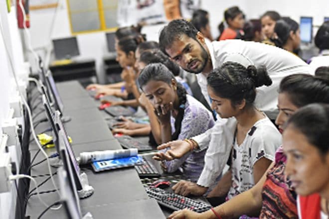 One good example can be found in Umreth near Ahmedabad at Dewan Mehta Kaushalya Kendra where students are being trained for IT skills for employability. One good example can be found in Umreth near Ahmedabad at Dewan Mehta Kaushalya Kendra where students are being trained for IT skills for employability.