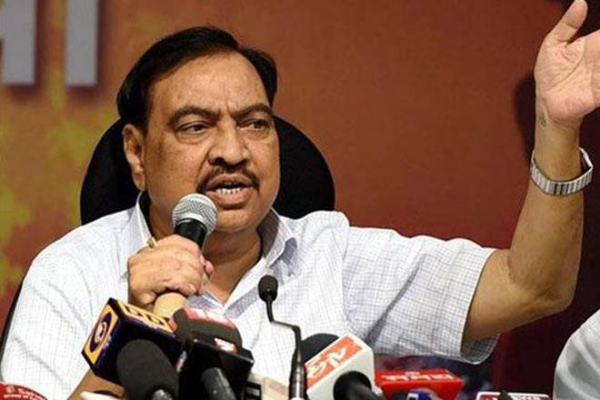 Senior BJP leader Eknath Khadse (File photo)