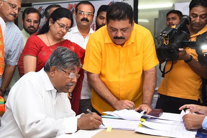 "I am sure the people of Kothrud will support my candidature," Patil tweeted after filing his papers. (Twitter image)