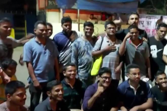 The arrests were made on Friday and Saturday after clashes broke out between the police and green activists opposing axing of trees by Mumbai Metro Rail Corporation Ltd (MMRCL) in the Aarey Colony. (ANI Photo)