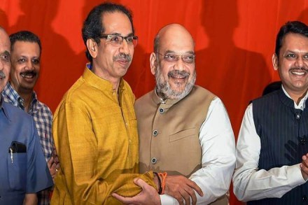 BJP president Amit Shah and Shiv Sena chief Uddhav Thackeray (File photo) BJP president Amit Shah and Shiv Sena chief Uddhav Thackeray (File photo)