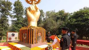 Home Minister Amit Shah paid tributes to valiant martyrs on 35th Raising Day of National Security Guard today (Twitter image)