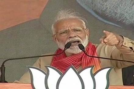 The Prime Minister made this statement in an election rally at Haryana's Charkhi Dadri today. (ANI Image)