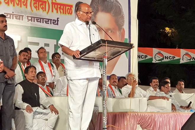 "So, what can we say if someone says he had the right to sign, yet couldn't do anything? One should wear bangles if he cannot do anything for people despite being a minister," Pawar said. (Twitter image) "So, what can we say if someone says he had the right to sign, yet couldn't do anything? One should wear bangles if he cannot do anything for people despite being a minister," Pawar said. (Twitter image)