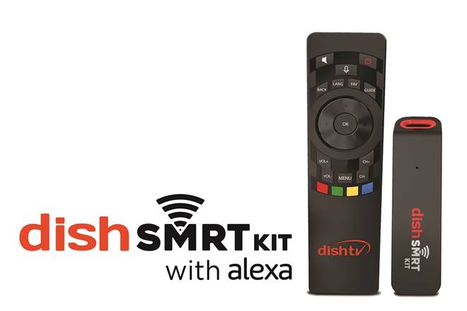 The important features of the DishTV SMRT Kit which comes with Alexa will allow customers to connect their DishNXT HD set-top box with online support for entertainment apps. 