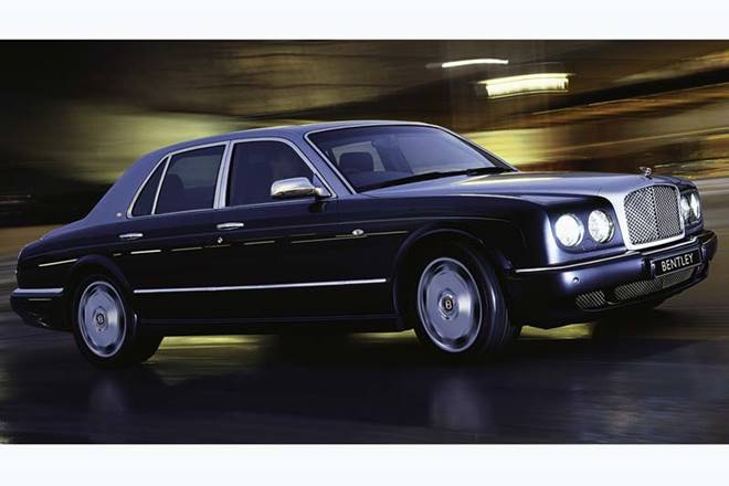 A rare breed of luxury car, Bentley Arnage R definitely promises a cool movie mafia appeal. Discontinued in India now, the Arnage remains one of the Bollywood star's prized possession.