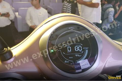 Bajaj Chetak electric scooter instrument cluster with car-like features explained