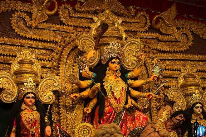 On the occasion of 'Mahasaptami' on Saturday, lakhs of devotees visited the marquees in the twin cities in the afternoon to witness important rituals such as "Prana Pratishtha" (infusion of life in the idols) and "Netra Utsav" (opening of the eyes of the idols). 