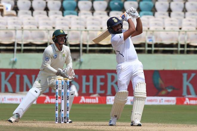 Rohit Sharma smashed centuries in bith innings of the test match. 