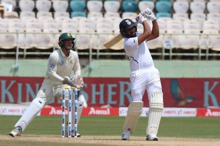 Rohit Sharma smashed centuries in bith innings of the test match. 