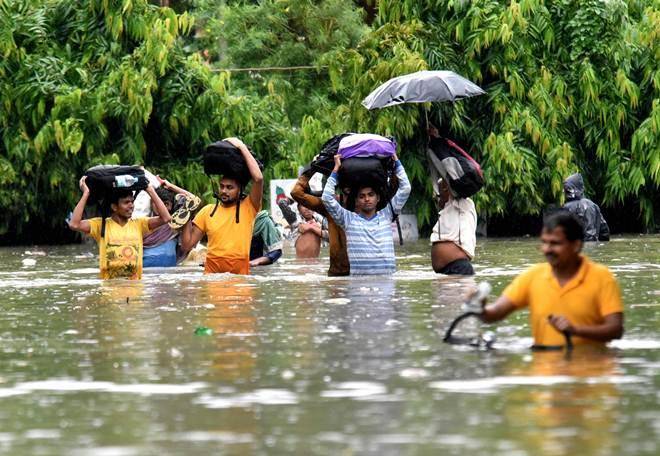 District Magistrate Kumar Ravi said around 2.25 lakh residents have been affected by the water-logging. 