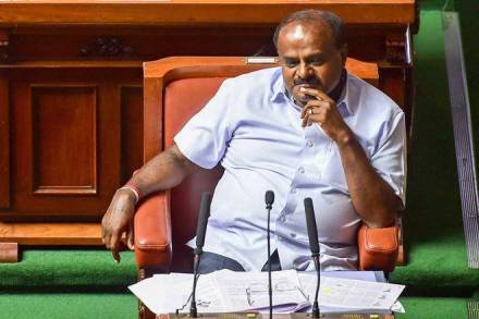 Following the news of the farmers' deaths, Kumaraswamy had visited their houses on Sunday and given a cheque of Rs two lakh to Chandre Gowda's family and Rs one lakh to Channappa Gowda's family.