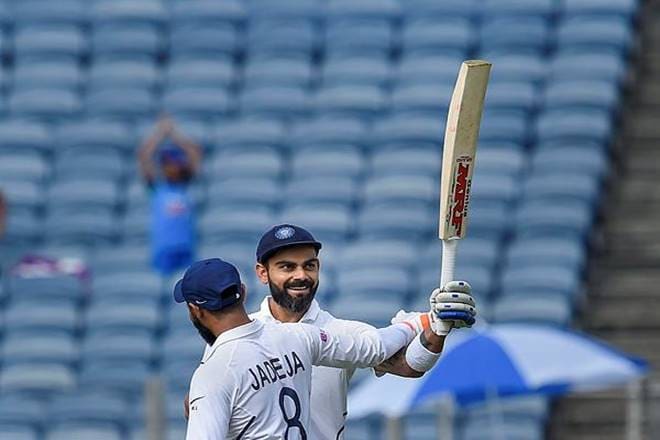 Virat Kohli struck 33 boundaries and 2 sixes during his knock of 254*. (Image: PTI) Virat Kohli struck 33 boundaries and 2 sixes during his knock of 254*. (Image: PTI)