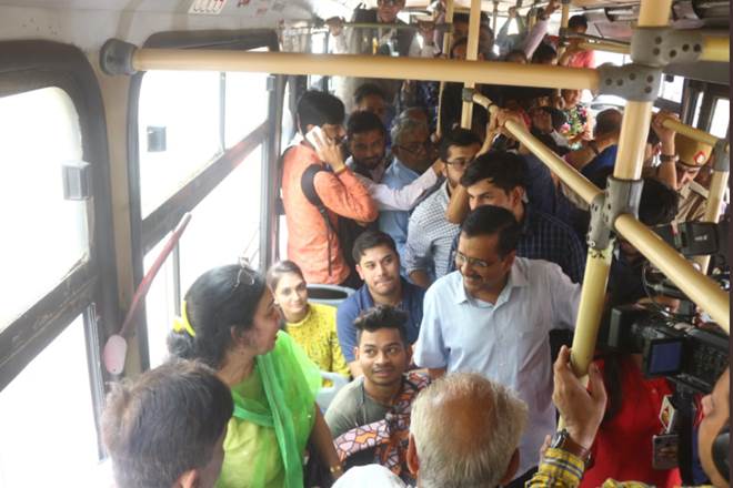 Delhi free ride scheme, Arvind Kejriwal, free DTC bus rides for women, pink tickets for free tickets, cluster buses, delhi freee ride service