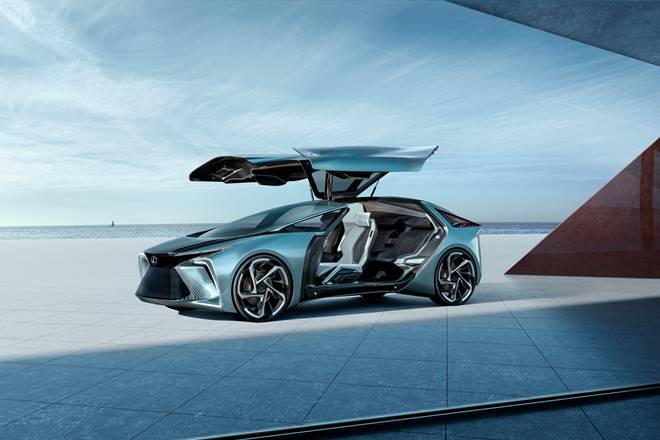 lexus lf30 electric car delorean doors