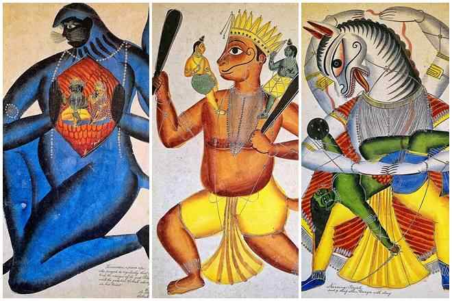 Patachitras, west bengal performing art, kalighat patachitra, oleographs , bengal paintings