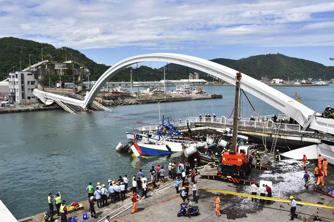 taiwan, taiwan bridge collapse taiwan, taiwan bridge collapse