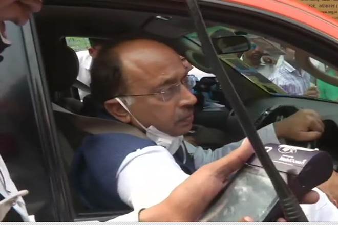 Goel was issued challan of Rs 4,000 by Delhi Traffic Police near Janpath for violating the rules. (ANI Image)