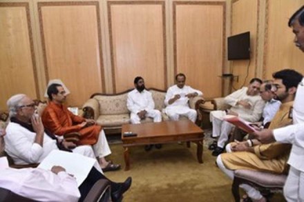 The Uddhav Thackeray-led government conducted its first cabinet meeting on Thursday. The Uddhav Thackeray-led government conducted its first cabinet meeting on Thursday.