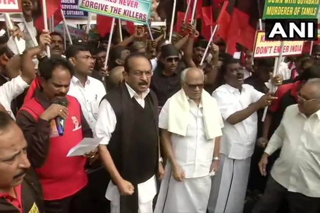 MDMK, MDMK vaiko, MDMK protest, Sri lanka, Gotabaya Rajapaksa, Gotabaya Rajapaksa protest, jantar mantar protest today MDMK, MDMK vaiko, MDMK protest, Sri lanka, Gotabaya Rajapaksa, Gotabaya Rajapaksa protest, jantar mantar protest today