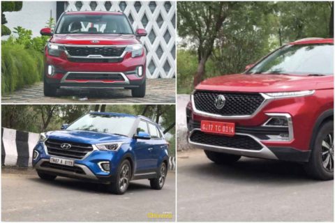 Kia Seltos, Hyundai Creta and MG Hector continues to lead compact SUV segment