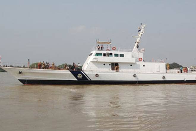 Specialised boats -- Fast Attack Crafts (FACs) or Fast Patrol Vessels (FPVs) for sea-based engagement of threats in coordination with facilities like Coastal Surveillance Radars are being built in India at various state-owned shipyards are being inducted in the services to protect the Indian coastline. (Photo courtesy: grse.in)